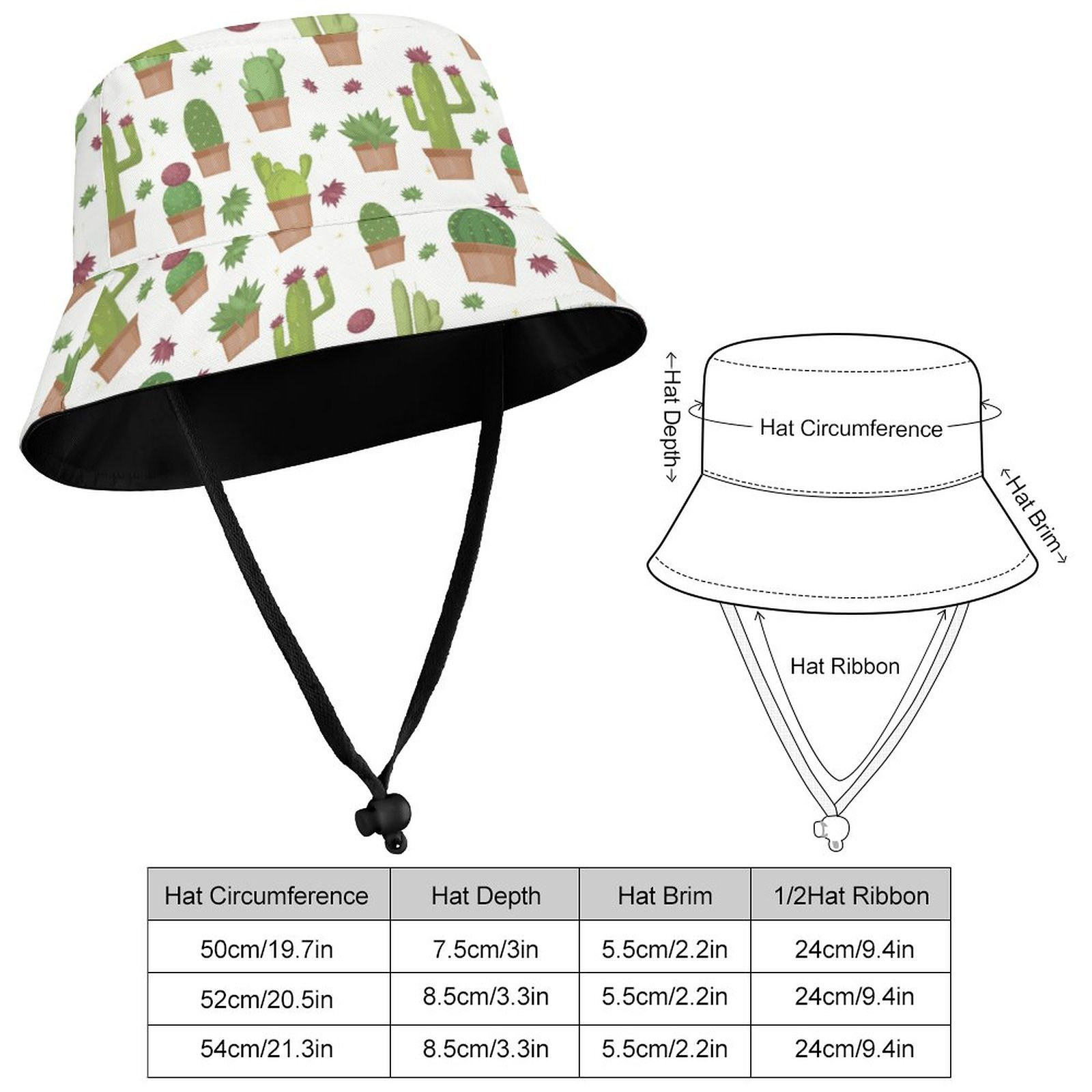 POD Kids Cartoon Fisherman Hat detail 6